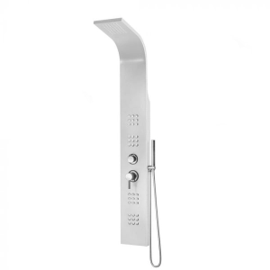 Ducha Vertical com Hidro (Alum&iacute;nio Escovada)
