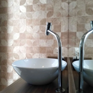 Papel de Parede Geom&eacute;trico Lav&aacute;vel 10,00 x 0,53 m (Innamorato Due)