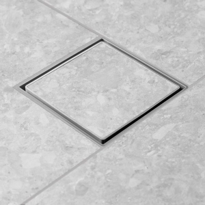 Ralo Oculto Invis&iacute;vel com Encaixe Universal (Cinza)