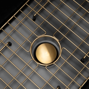 Kit Cuba Fazenda Lou&ccedil;a com Acess&oacute;rios Dourado Fosco (Amalfi Preta)