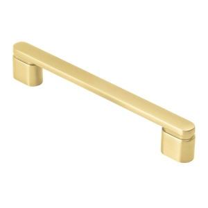 Puxador para M&oacute;vel Al&ccedil;a Sobrepor 128 mm Zamac (Memphis Ouro Fosco)