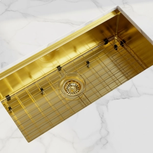 Grade Aramada Inox 72x32 cm (Dourada | Ouro Fosca)