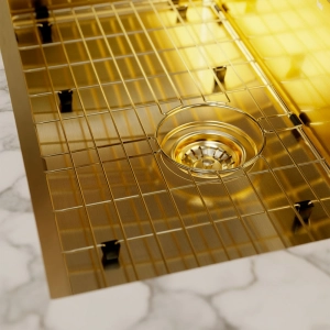 Grade Aramada Inox 72x32 cm (Dourada | Ouro Fosca)