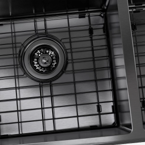 Grade Aramada Inox para Cuba Dupla 32x37 cm (Preta | Grafite Fosca)