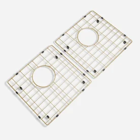 Grade Aramada Inox para Cuba Dupla 35x34 cm (Dourada | Ouro Fosca) Produto Grade Aramada Inox para Cuba Dupla 35x34 cm (Dourada | Ouro Fosca)