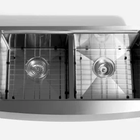 Grade Aramada Inox para Cuba Dupla 35x34 cm (Escovada) Produto Grade Aramada Inox para Cuba Dupla 35x34 cm (Escovada)