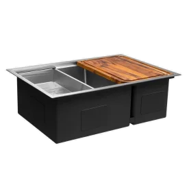 Kit Cuba Dupla Workstation Inox com Acessórios (Kai Escovada) Produto Kit Cuba Dupla Workstation Inox com Acessórios (Kai Escovada)