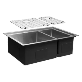 Kit Cuba Dupla Workstation Inox com Acessórios (Kai Escovada) Produto Kit Cuba Dupla Workstation Inox com Acessórios (Kai Escovada)