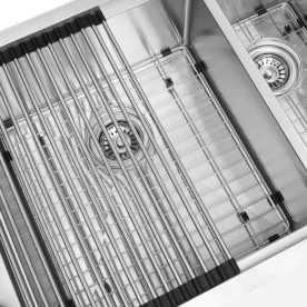 Kit Cuba Dupla Workstation Inox com Acessórios (Kai Escovada) Produto Kit Cuba Dupla Workstation Inox com Acessórios (Kai Escovada)