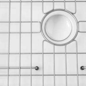 Kit Cuba Fazenda e Válvula de Louça com Grade Escovada (Amalfi)