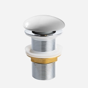 Kit Cuba Fazenda e Válvula de Louça com Grade Escovada (Amalfi)