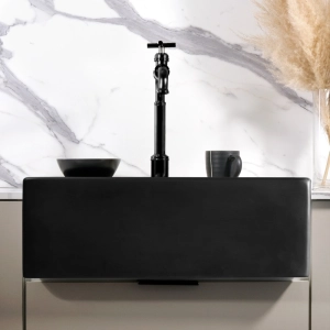 Kit Cuba Fazenda Lou&ccedil;a com Acess&oacute;rios Escovado (Amalfi Preta)