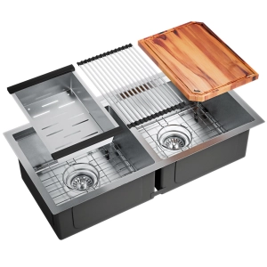 Kit Cuba Workstation Inox com Acess&oacute;rios (Kobe Escovada)