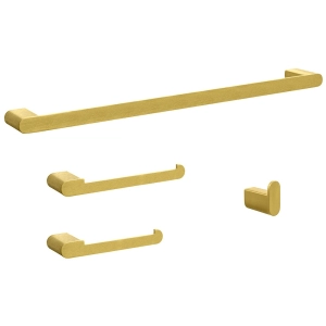 Kit de Acess&oacute;rios para Banheiro Inox (Picasso Dourado Fosco)