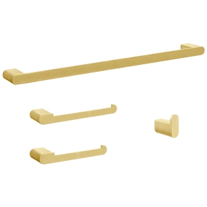 Kit de Acessórios para Banheiro Inox (Picasso Ouro Fosco)