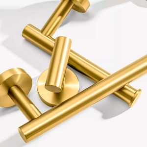 Kit de Acess&oacute;rios para Banheiro Inox (Tarsila Dourado Fosco)