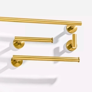 Kit de Acess&oacute;rios para Banheiro Inox (Tarsila Dourado Fosco)