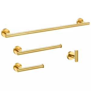 Kit de Acess&oacute;rios para Banheiro Inox (Tarsila Dourado Fosco)