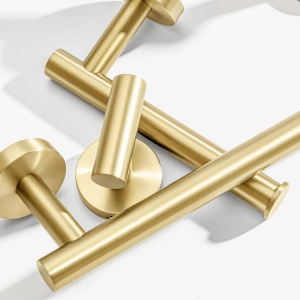 Kit de Acessórios para Banheiro Inox (Tarsila Ouro Fosco)