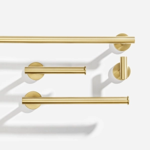 Kit de Acessórios para Banheiro Inox (Tarsila Ouro Fosco)