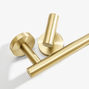 Kit de Acess&oacute;rios para Lavabo Inox (Tarsila Ouro Fosco)