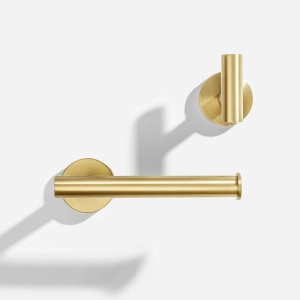 Kit de Acess&oacute;rios para Lavabo Inox (Tarsila Ouro Fosco)