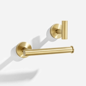 Kit de Acess&oacute;rios para Lavabo Inox (Tarsila Ouro Fosco)