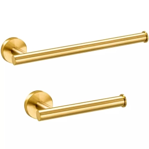 Produto Kit de Acessórios para Lavabo Top Inox (Tarsila Dourado Fosco)
