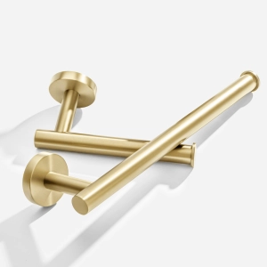 Kit de Acess&oacute;rios para Lavabo Top Inox (Tarsila Ouro Fosco)