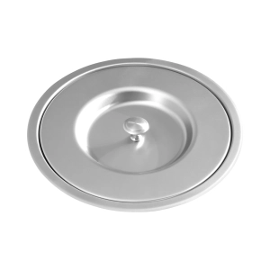 Lixeira Embutida de Cozinha Inox Redonda 5 Litros (Mizu Escovada)