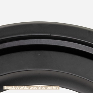 Lixeira Embutida de Cozinha Inox Redonda 5 Litros (Preta Fosca) - Outlet