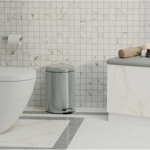 Lixeira Redonda com Pedal 12 Litros (Escovada)