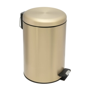 Produto Lixeira Redonda com Pedal 12 Litros (Ouro Fosca)