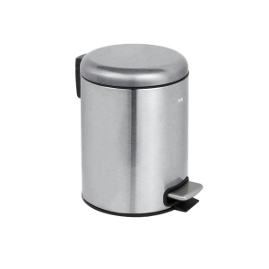 Produto Lixeira Redonda com Pedal 5 Litros (Escovada)