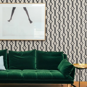 Papel de Parede Geom&eacute;trico Lav&aacute;vel 10,00 x 0,53 m (Creativo Sei)