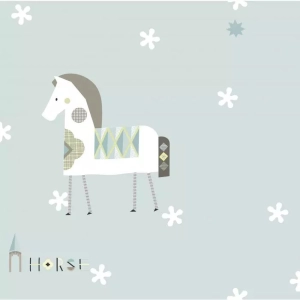 Papel de Parede infantil Azul Lav&aacute;vel 10x0,53 m (Bambini Tre)