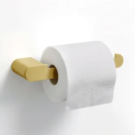 Produto Papeleira de Banheiro Inox (Picasso Ouro Fosco) - Outlet