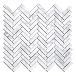 Pastilhas de Pedra Espinha de Peixe 29x25 cm (M&aacute;rmore Carrara)