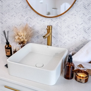 Pastilhas de Pedra Espinha de Peixe 29x25 cm (Mármore Carrara)