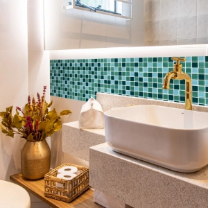 Pastilhas de Vidro Cristal Miscel&acirc;nea (Verde)