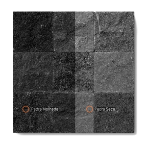 Pedra Hitam Bruta 10x10 cm - m&sup2;