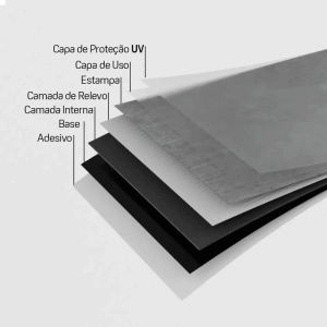 Piso Vinílico Adesivo Autocolante em Régua (Seattle)