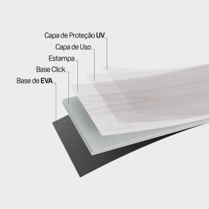 Piso Vinílico em Régua Click (Duna)