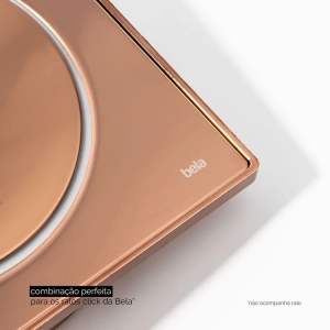 Porta Grelha 15x15 cm (Ros&eacute; Gold)