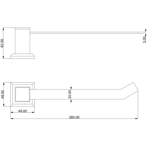 Porta Toalha de Rosto Inox (Ducon Preto)