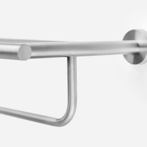 Porta Toalhas de Hotel com Prateleira Inox (Tarsila Escovado)