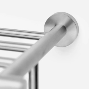 Porta Toalhas de Hotel com Prateleira Inox (Tarsila Escovado)