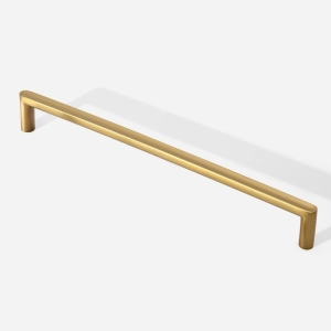 Puxador para M&oacute;vel Al&ccedil;a Sobrepor 224 mm Zamac (Cartago Dourado Fosco) - Outlet