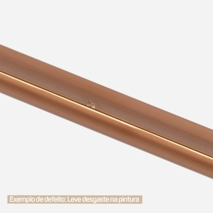 Puxador para M&oacute;vel Al&ccedil;a Sobrepor 224 mm Zamac (Cartago Ros&eacute; Gold) - Outlet 