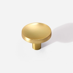 Puxador para Móvel Ponto Zamac (Cartago Dourado Fosco) - Outlet